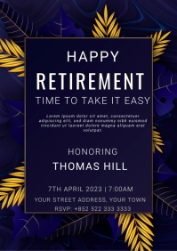 RETIREMENT PARTY A4 template