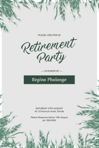 flyer for retirement party