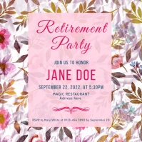 Retirement Party instagram template Square (1:1)