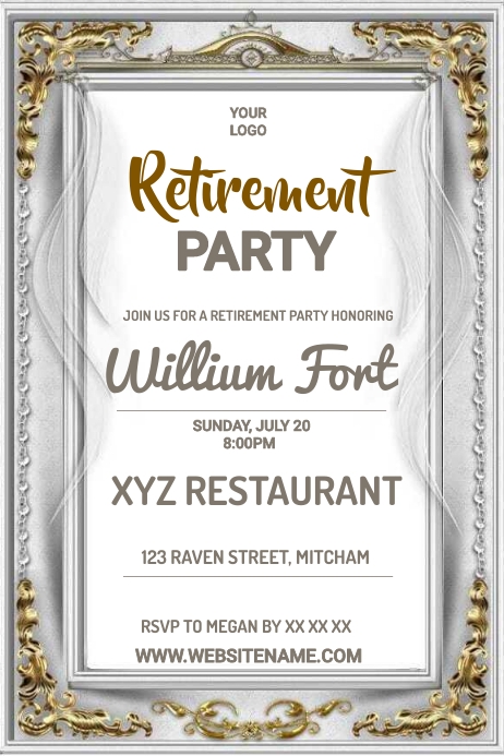 Retirement Party Invitation Wording Templates Retirement & Farewell