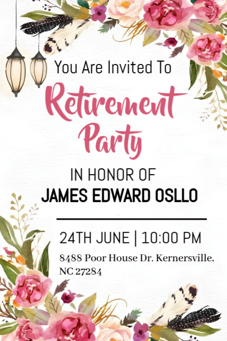 Retirement Party Poster Template | PosterMyWall