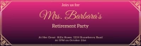 Retirement party template E-mail-overskrift