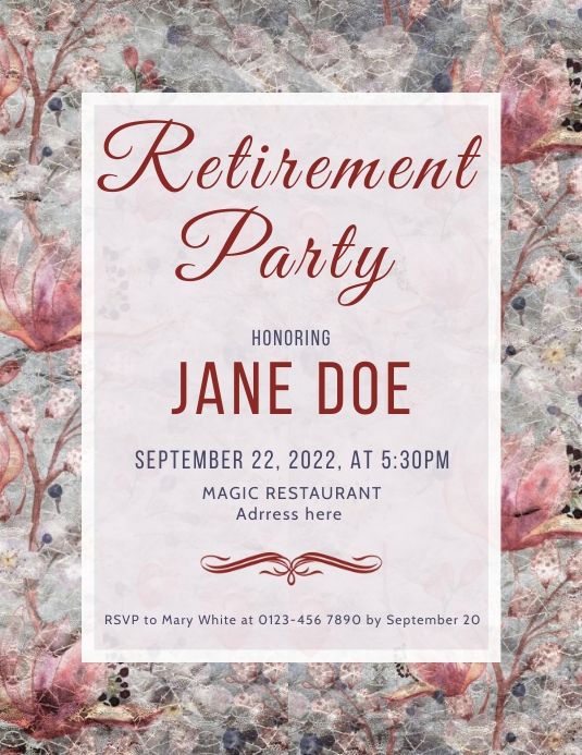 Copy of Retirement Party template | PosterMyWall