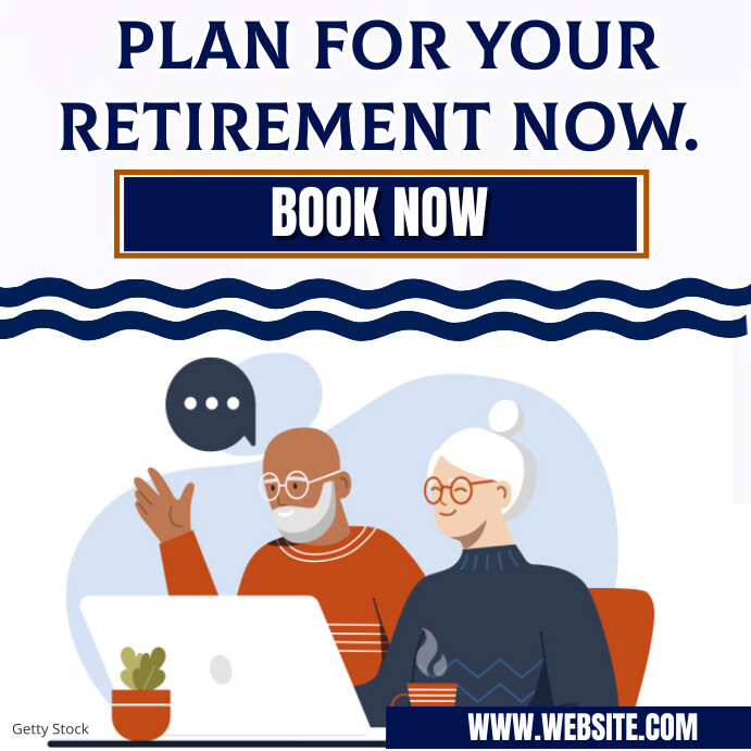 Plantilla de Retirement planning template | PosterMyWall