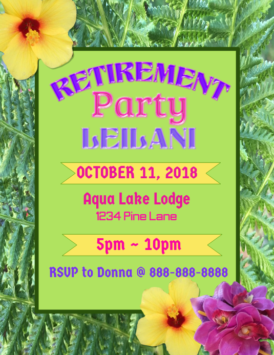 Copy of Retirement Flyer Template PosterMyWall