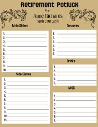 130 customizable design templates for potluck postermywall potluck template sign up sheet