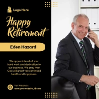 retirement template Post Instagram