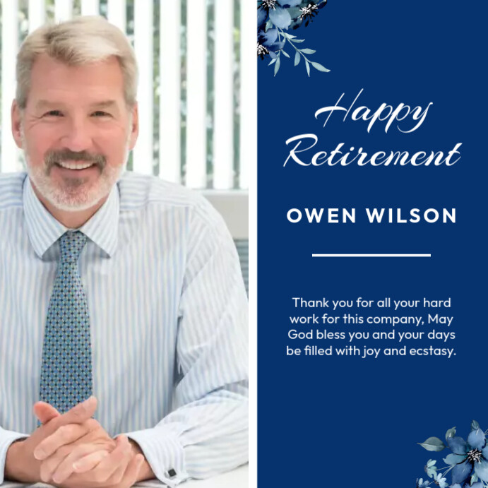 retirement template | PosterMyWall