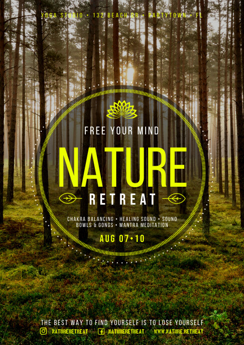 Rehat Poster RETREAT POSTER Template | PosterMyWall