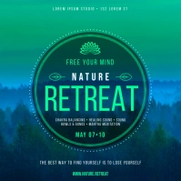 RETREAT POSTER Instagram-Beitrag template