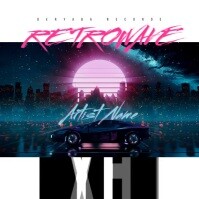 Sunset Retro 80's Video CD Cover Art Template | PosterMyWall