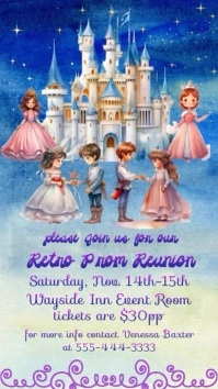Retro Class Reunion Invitation Instagram Story template