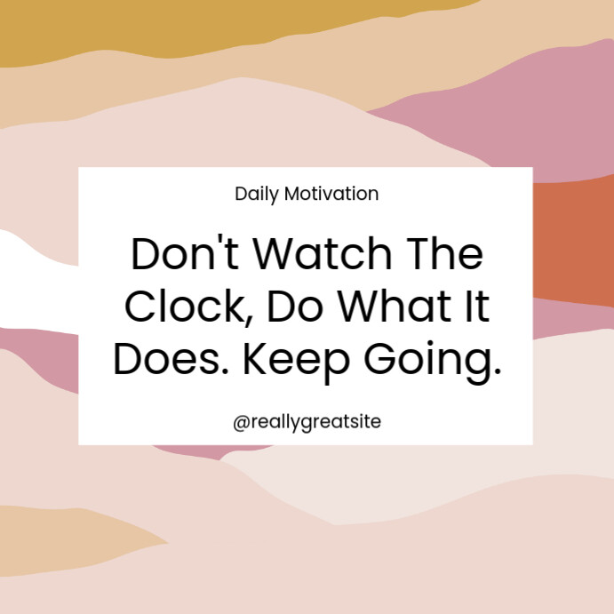 Retro Daily Motivational Quote Instagram Post Template | PosterMyWall