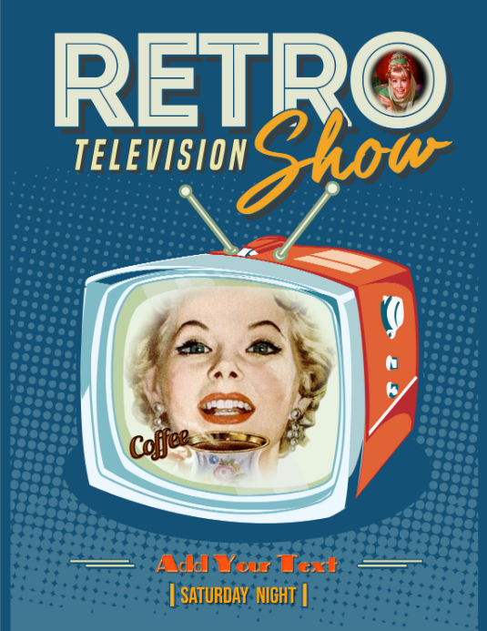 retro Flyer (US-Letter) template