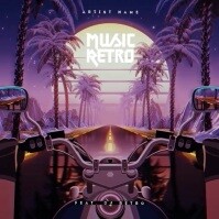 Retro 80's CD Album Cover Art Template | PosterMyWall