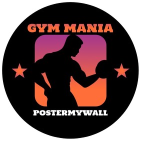 Retro Gym Fitness Instagram Profile Logo Template Postermywall