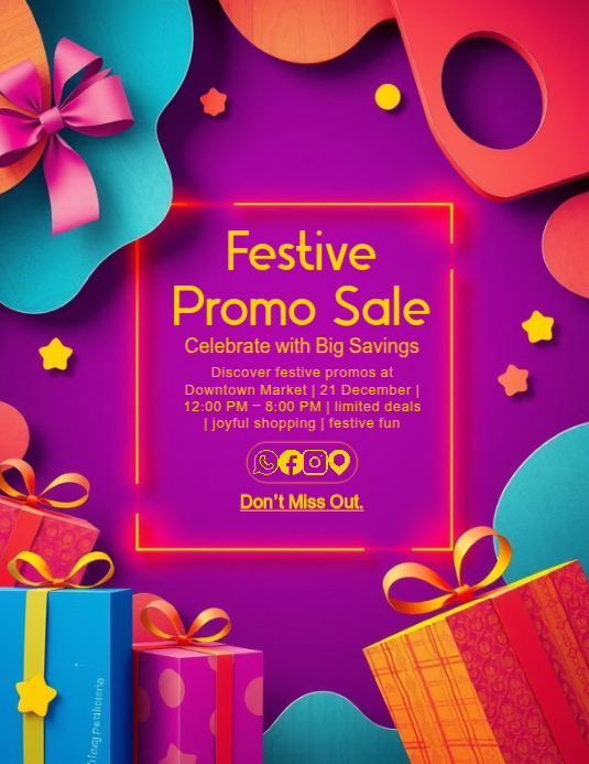 Retro Maximalist Promo Flyer Template | PosterMyWall