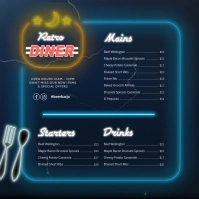 Retro Menu instagram Template