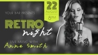 Retro Night Bar Event Video Template Digital Display (16:9)