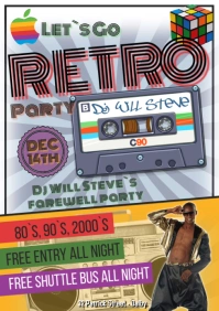 Retro Night A1 template