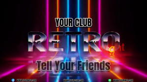 Black Retro Club Night Digitalt display Template