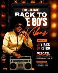 Retro Party, Throwback Thursday party Instagram Portrait template