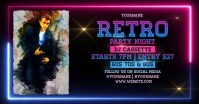 retro party ad design template Facebook Shared Image