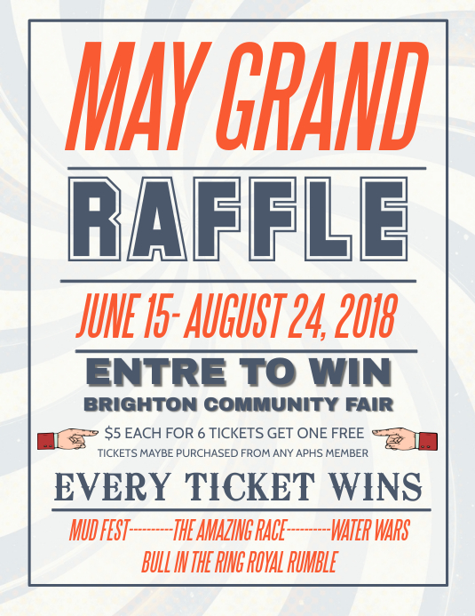 Retro Raffle Flyer Template PosterMyWall