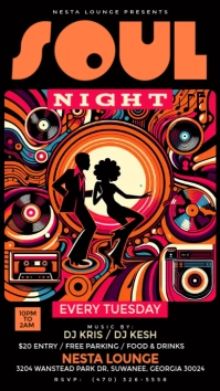 Retro Soul Night Instagram Story template