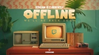 Retro Twitch Offline Banner template