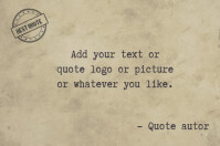 Retro Typwtriter Quote Old Paper Template Postermywall