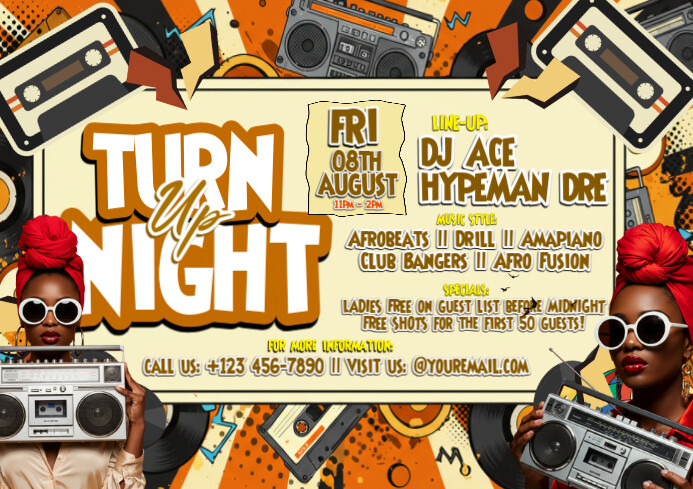 Retro Vibe Bash A4 template