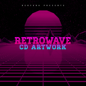 Retro Wave Cd Retrowave CD Cover Template | PosterMyWall