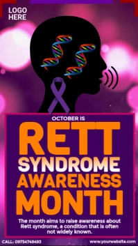 Rett Syndrome Awareness Month Ad Instagram Story template
