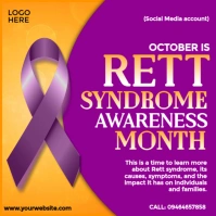 Rett Syndrome Awareness Month Publicación de Instagram template
