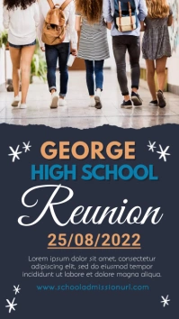 reunion,school reunion,event Instagram Story template