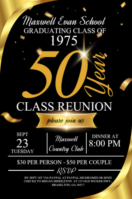 Copy of Reunion Poster Design | PosterMyWall