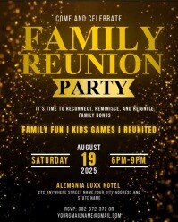 reunion poster/ family reunion invitation Instagram Portrait template