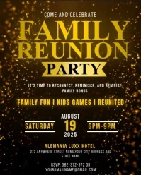 reunion poster/ family reunion invitation Instagram Portrait template