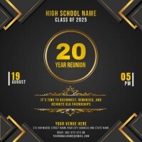 reunion poster/ school reunion invitation Iphosti le-Instagram template