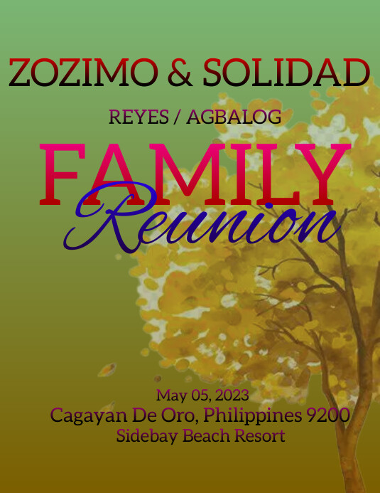 Reunion Template Flyer (US Letter)