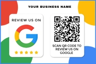 Review us on Google Banner 4' × 6' template