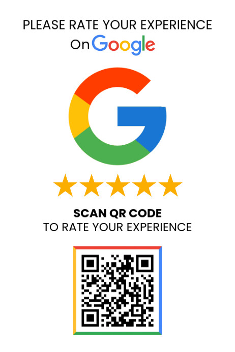 Review Us On Google Poster template