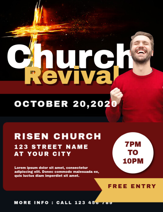 Revival Church Flyer Template | PosterMyWall