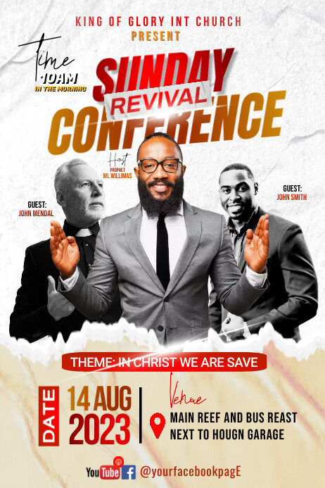 Revival Flyer.pdf Revival Flyers Templates Church Revival Sunday Service Flyer Design