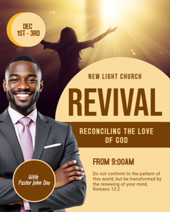 Revival Template PosterMyWall