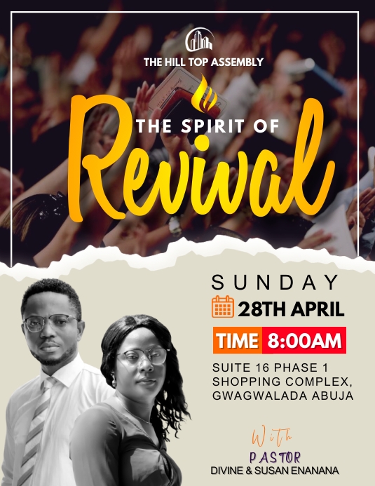 REVIVAL Flyer (format US Letter) template