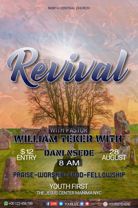 Revival Poster template