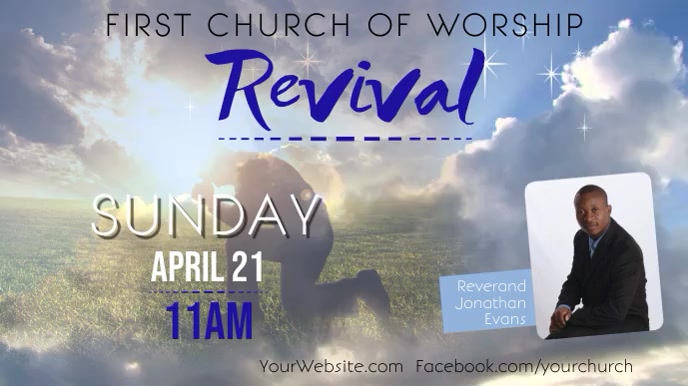 Revival Event Display video Template | PosterMyWall