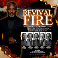 Revival Fire December Prayer Gathering Instagram-Beitrag template